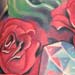 tattoo galleries/ - Roses with crown and diamond